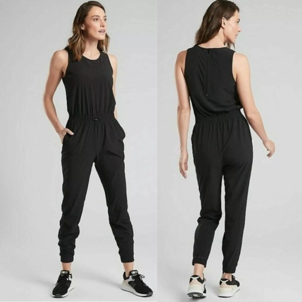 Athleta Hillside Romper Jumpsuit - Black - Size 6​